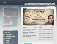 Tablet Screenshot of klausmusic.com